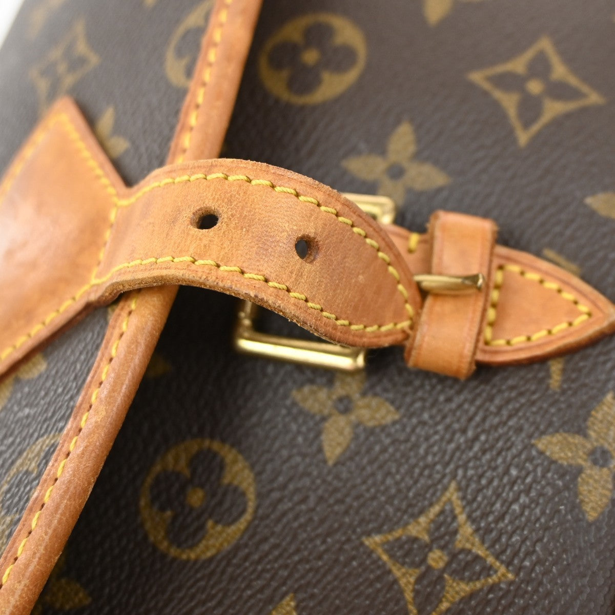 LOUIS VUITTON Sologne Shoulder Bag Monogram Leather Brown France M42250 22YJ164