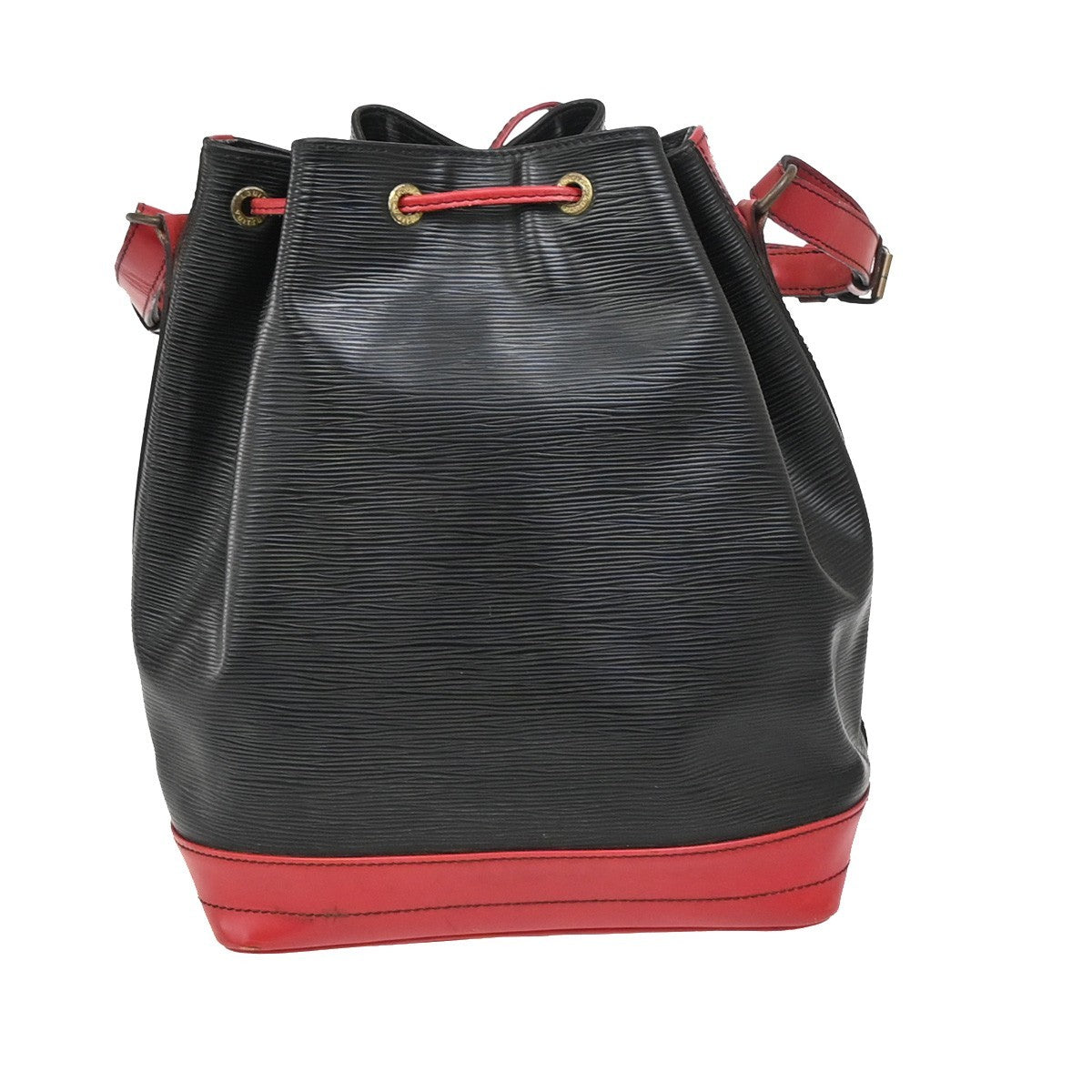 LOUIS VUITTON Noe GM Bicolor Shoulder Bag Epi Leather Black Red  M44017 32KB811