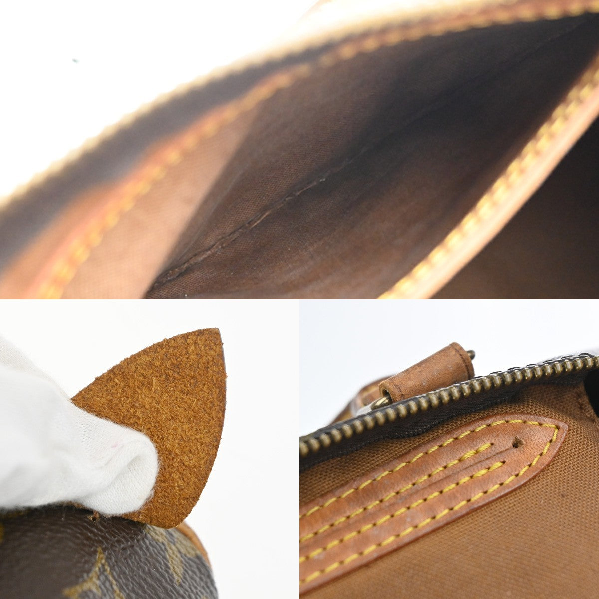LOUIS VUITTON Speedy 30 Travel Hand Bag Monogram Leather Brown M41526 17MA564