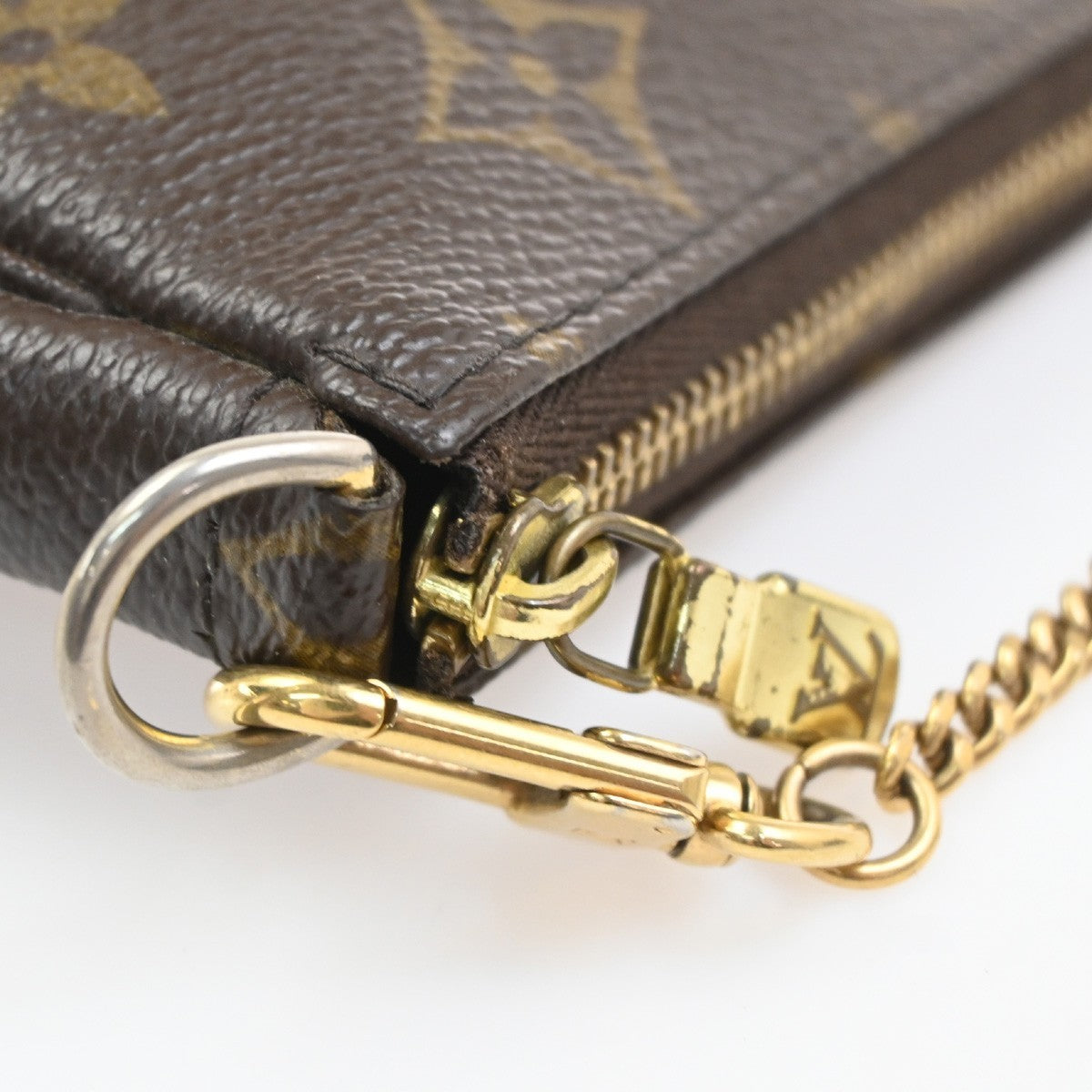 LOUIS VUITTON Mini Pochette Accessoires Hand Bag Monogram Leather M58009 77SA051