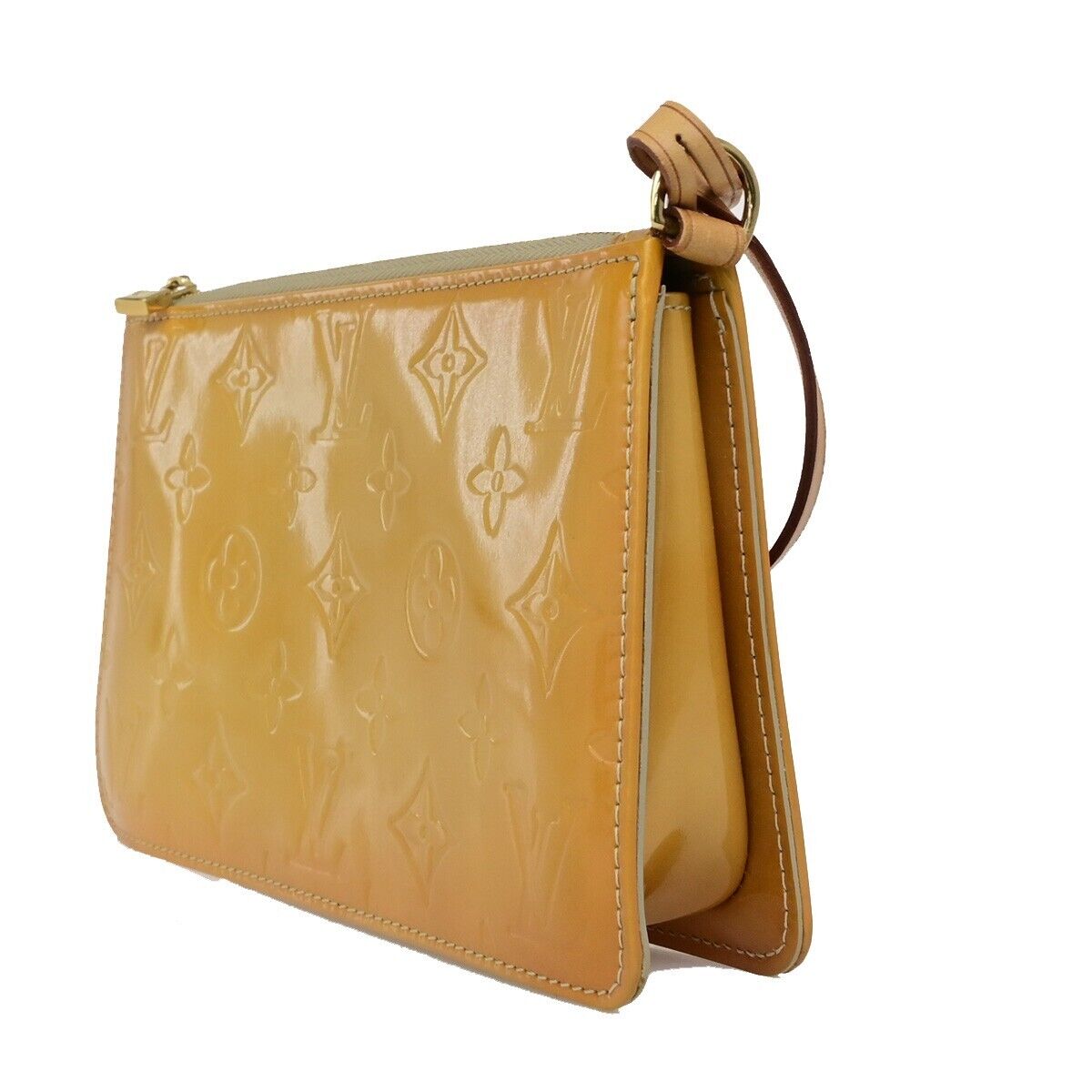 LOUIS VUITTON Lexington Shoulder Bag Monogram Vernis Beige M91010 30FB155