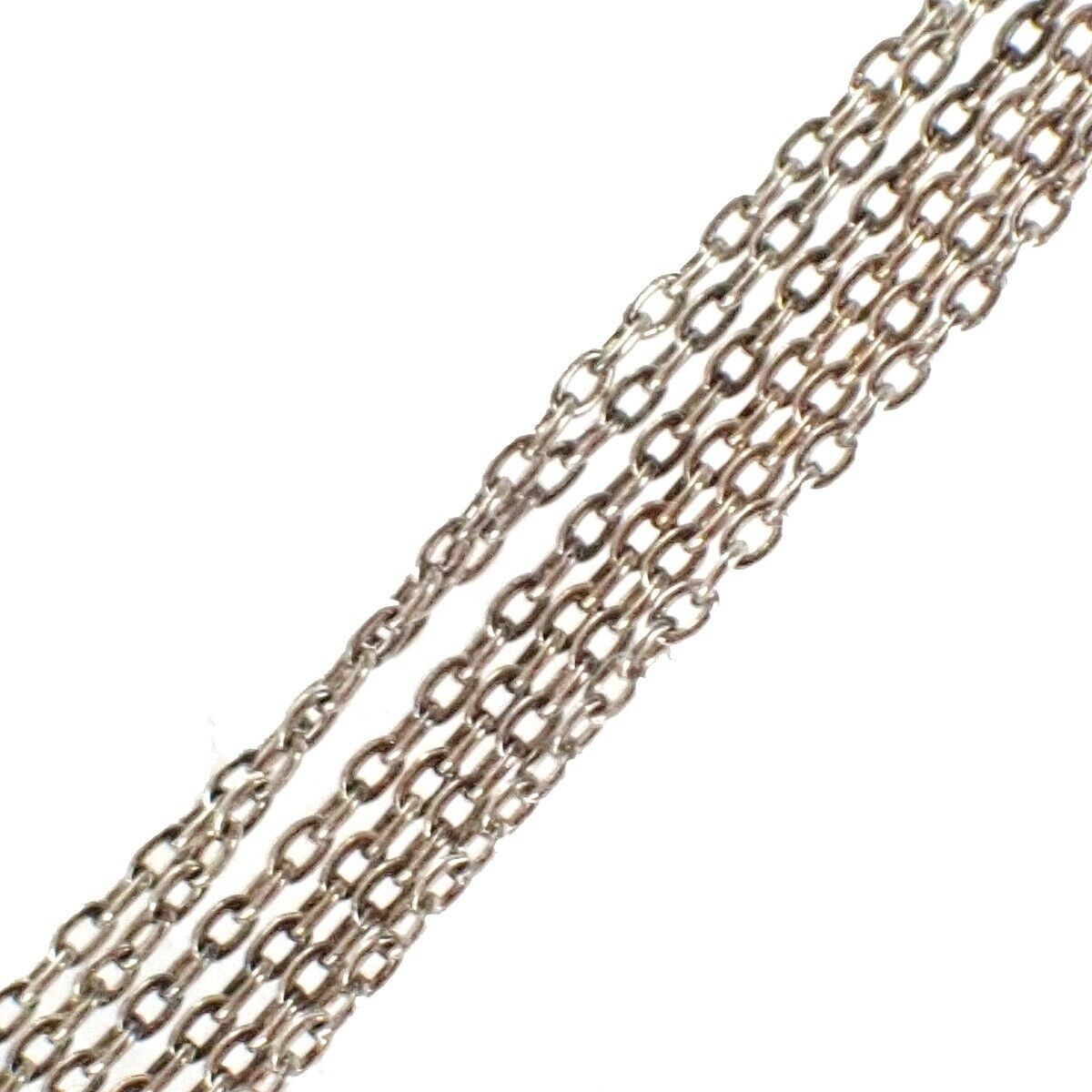 TIFFANY & CO. Open Heart 16mm Elsa Peretti Chain Necklace Silver 925 09MZ887