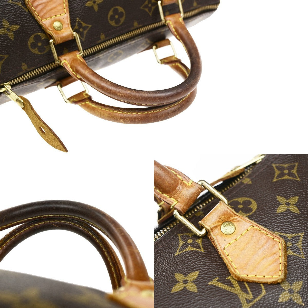 LOUIS VUITTON Speedy 30 Travel Hand Bag Monogram Leather Brown M41526 17MA700