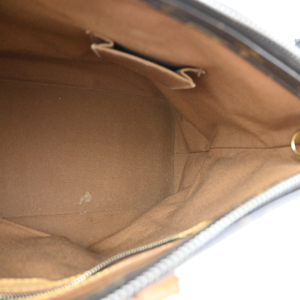 LOUIS VUITTON Cabas Mezzo Shoulder Bag Monogram Leather Brown M51151 83KC316