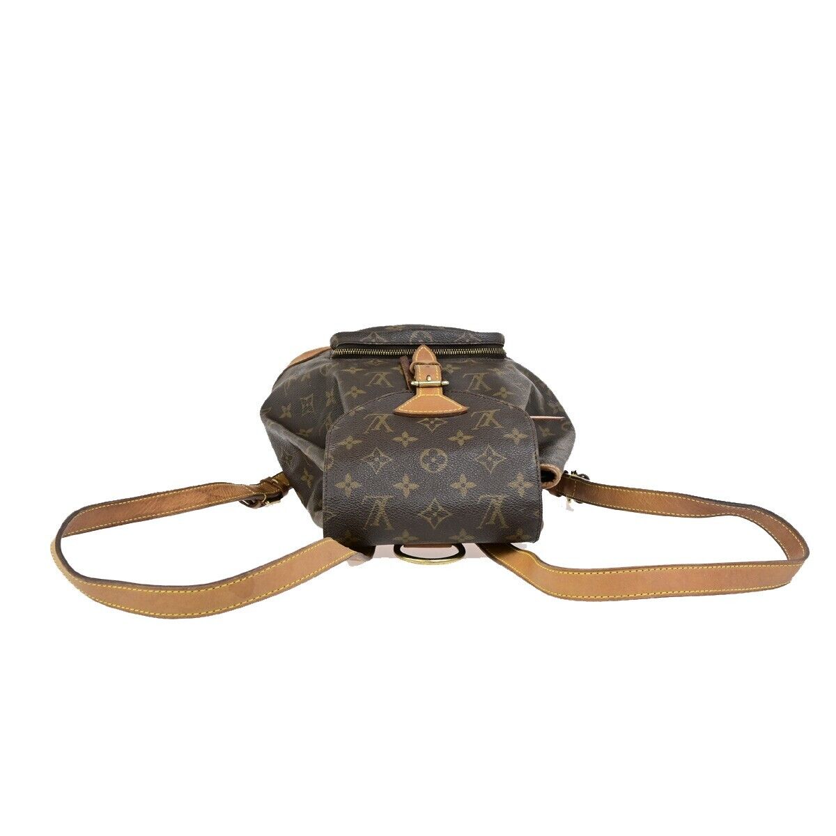 LOUIS VUITTON Montsouris MM Backpack Bag Monogram Leather Brown M51136 73ED058