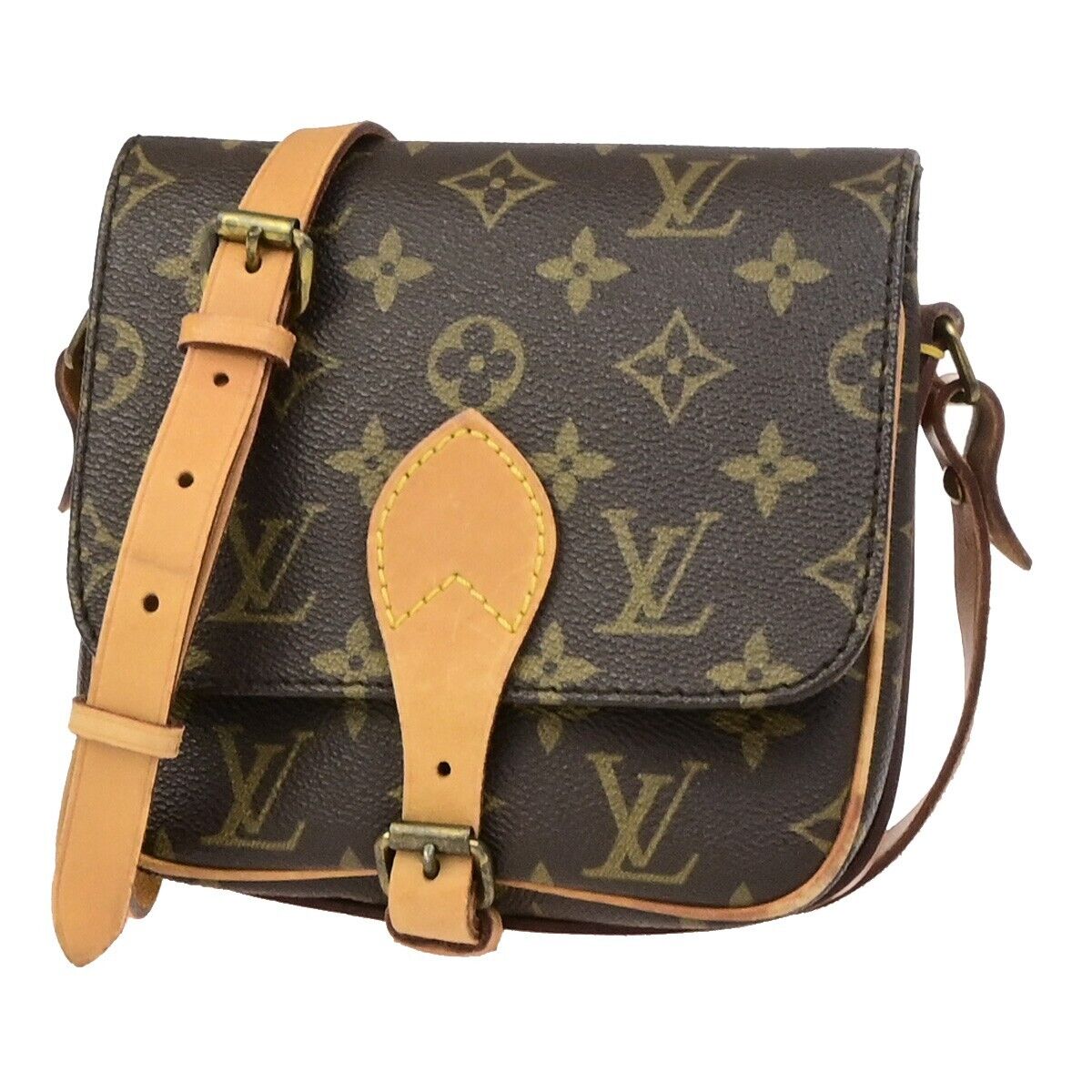 LOUIS VUITTON Mini Cartouchiere Shoulder Bag Monogram Leather BN M51254 73ED380