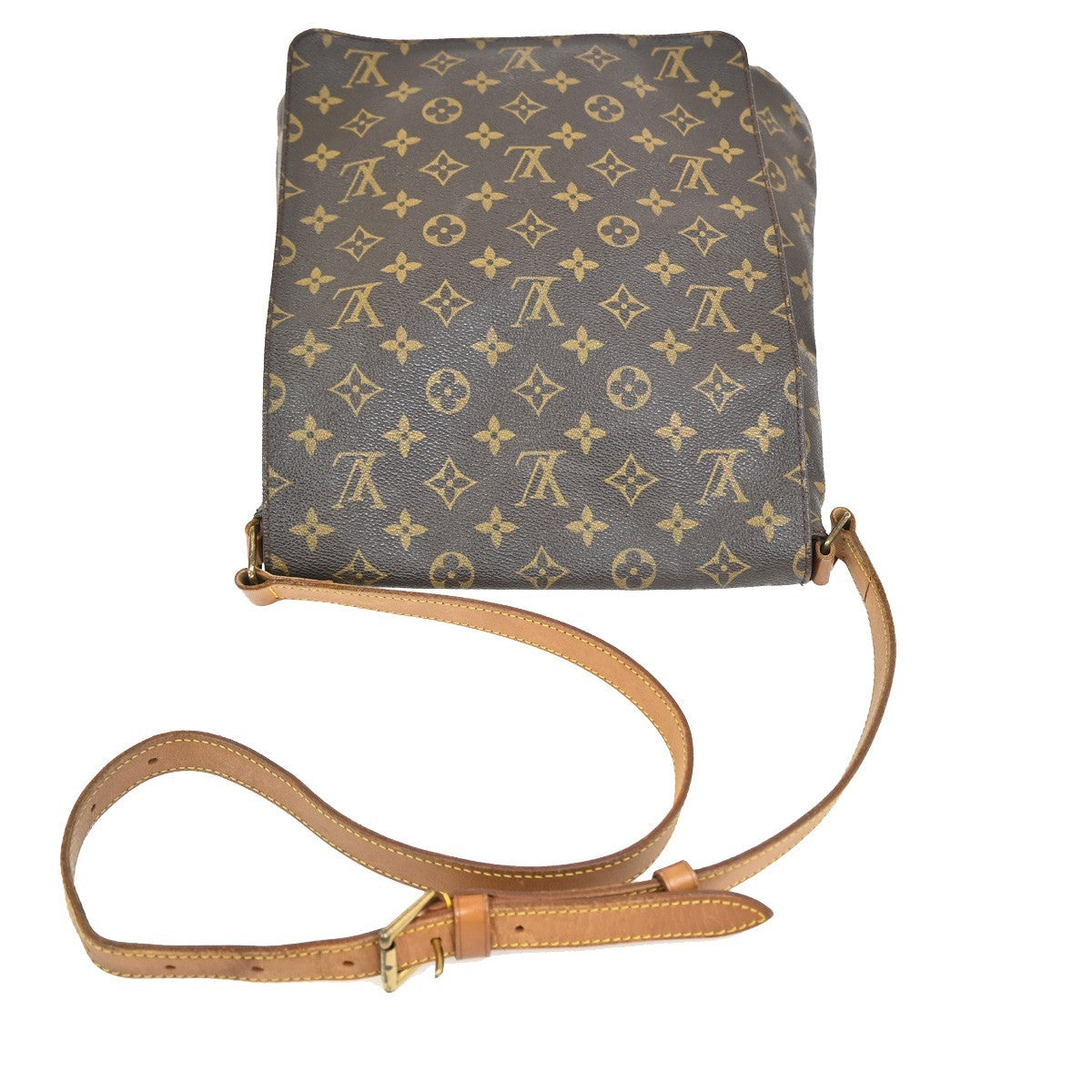 LOUIS VUITTON Musette Shoulder Bag Monogram Leather Brown France M51256 81KC182