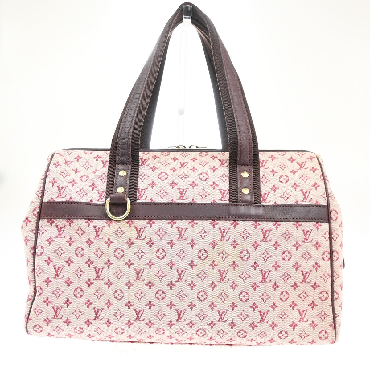 LOUIS VUITTON Josephine GM Hand Bag Monogram Mini Canvas Pink M92311 80MA336