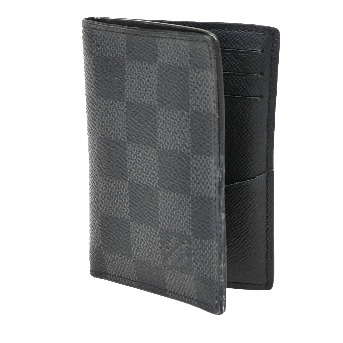 LOUIS VUITTON Organizer De Poche Card Case Damier Graphite Black N63075 05DA170