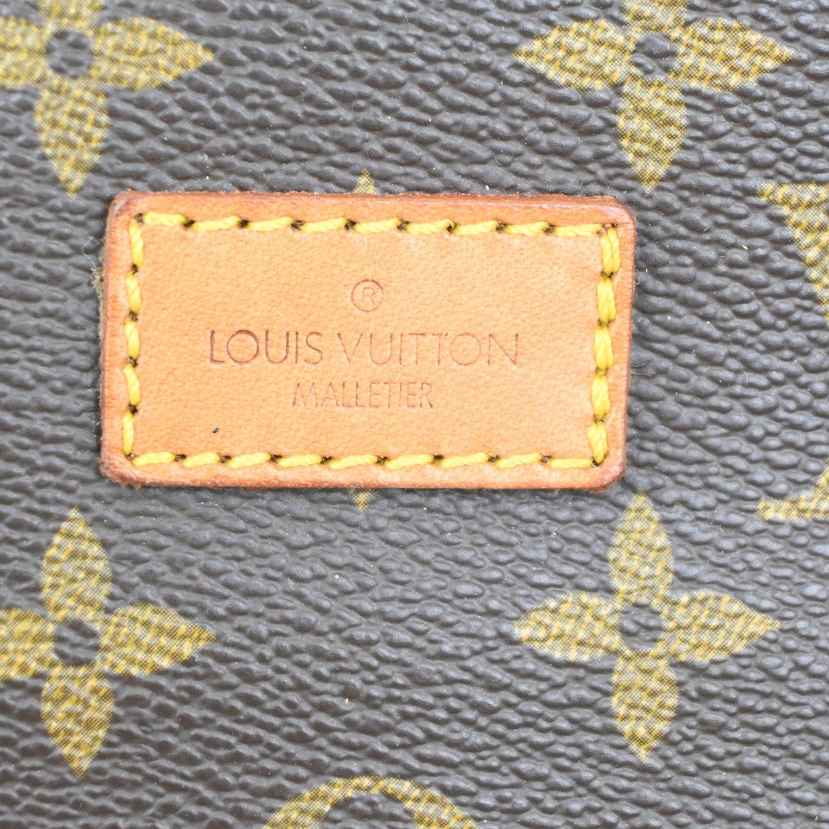 LOUIS VUITTON Saumur 35 Shoulder Bag Monogram Leather Brown M42254 86MA460
