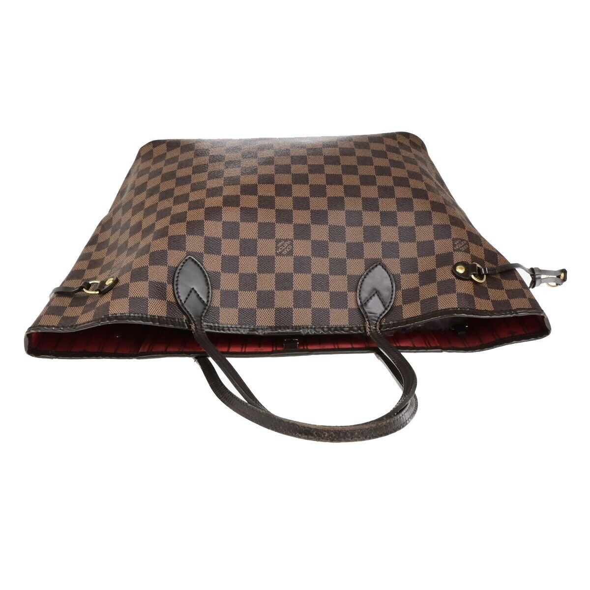 LOUIS VUITTON Neverfull MM Shoulder Bag Damier Ebene Leather BN N51105 72ED234