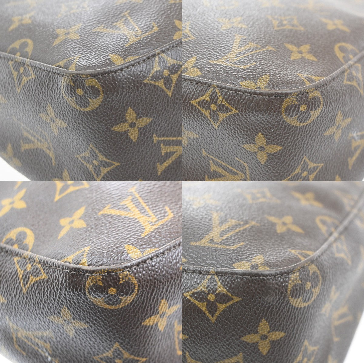 LOUIS VUITTON Looping MM Shoulder Bag Monogram Leather BN France M51146 72MA238