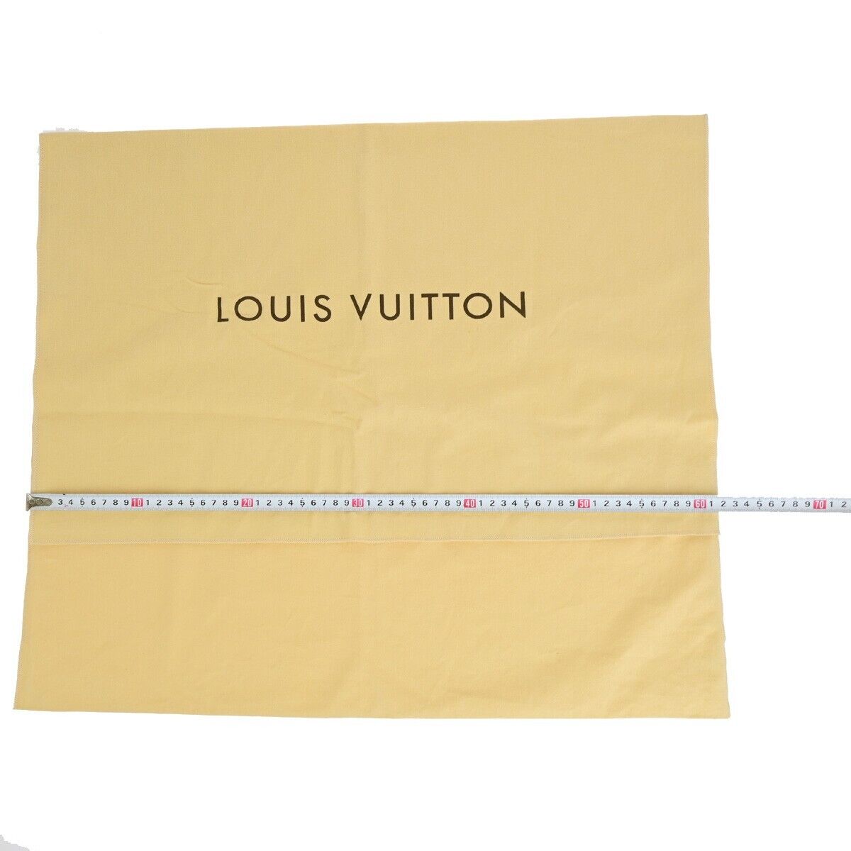 LOUIS VUITTON Logo 10 Set Dust Bag Drawstring Canvas Cotton Beige Brown 09EB738