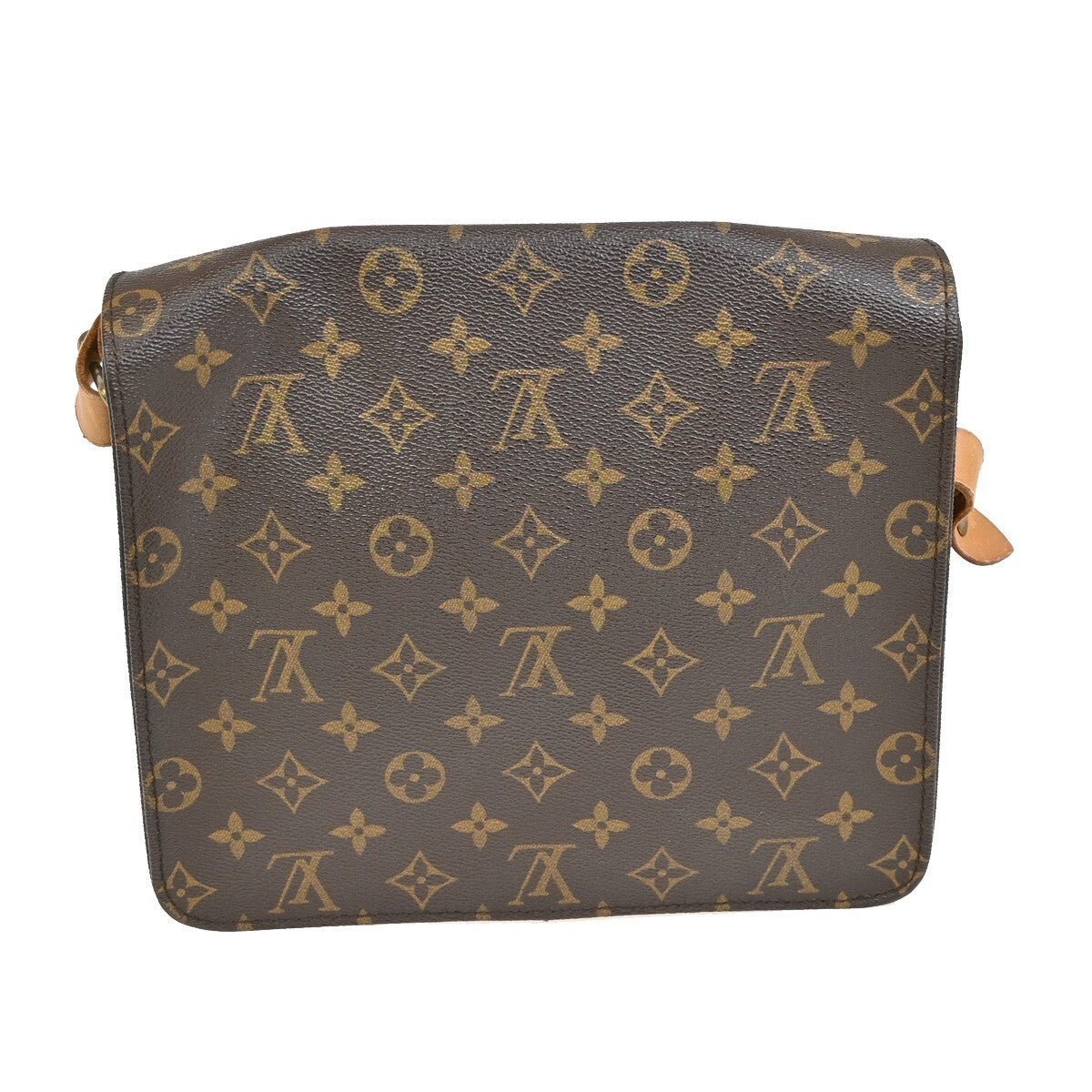 LOUIS VUITTON Cartouchiere GM Shoulder Bag Monogram Leather Brown M51252 34EE251