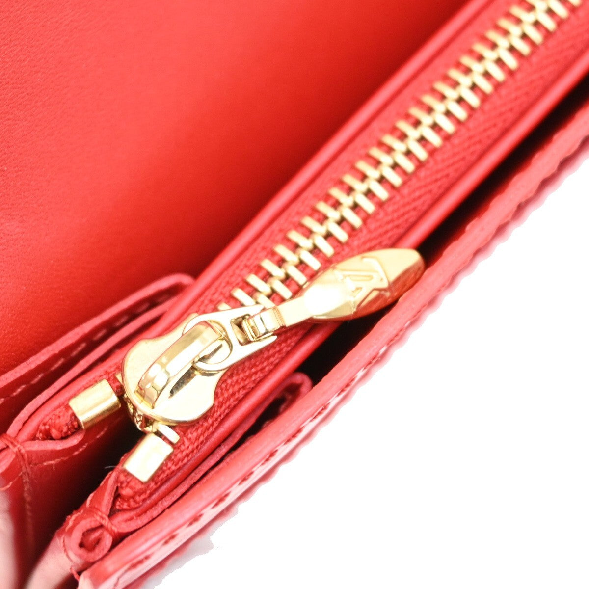 LOUIS VUITTON Portefeuille Monnaie Credit Long Wallet Vernis Pink M91236 05FB686