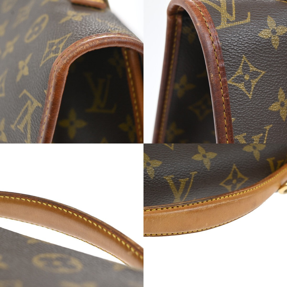 LOUIS VUITTON Beverly Hand Bag Briefcase Monogram Leather Brown M51121 77EE237