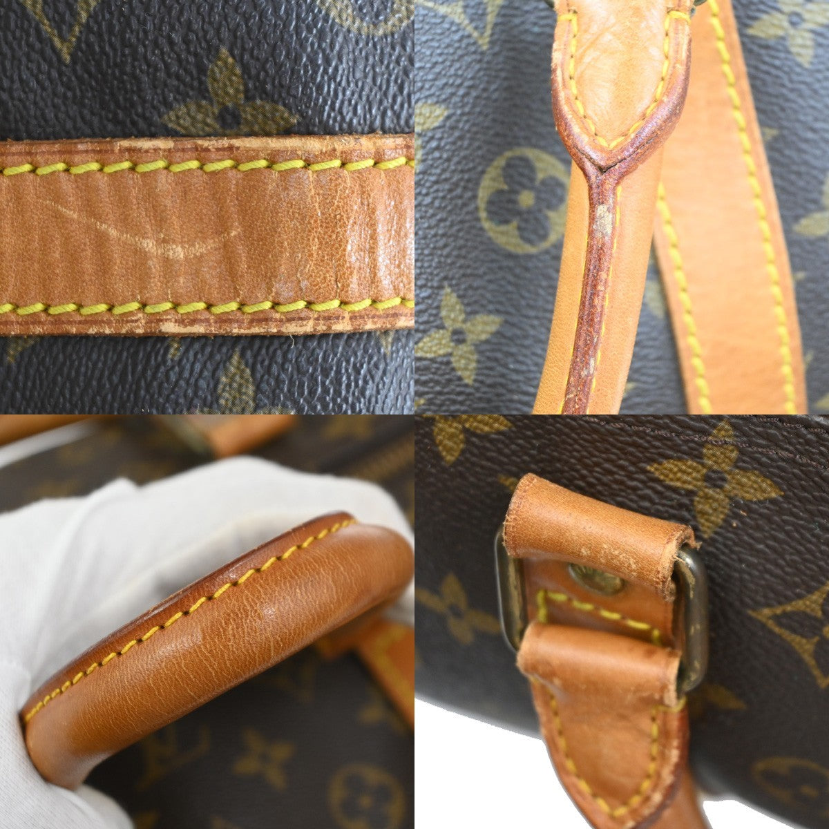LOUIS VUITTON Keepall 60 Travel Hand Bag Monogram Leather Brown M41422 11PA090