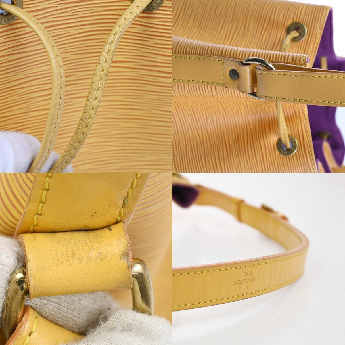 LOUIS VUITTON Petit Noe Drawstring Shoulder Bag Epi Leather YW M44107 80TA576
