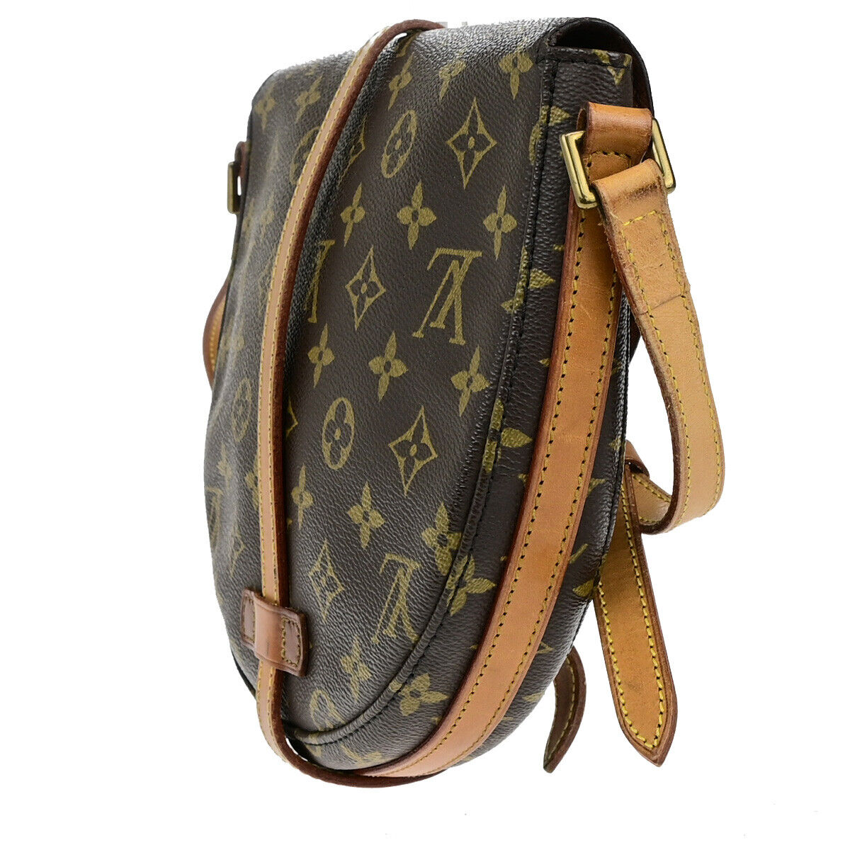 LOUIS VUITTONI Chantilly MM Shoulder Bag Monogram Leather Brown M51233 33YG805