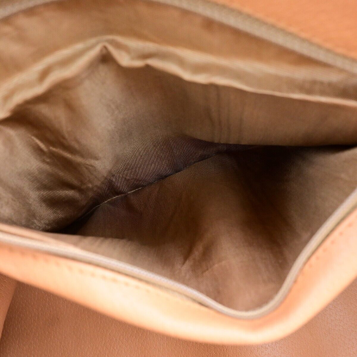 CELINE Logo Macadam Pattern Travel Hand Bag PVC Leather Brown GHW 65ED371