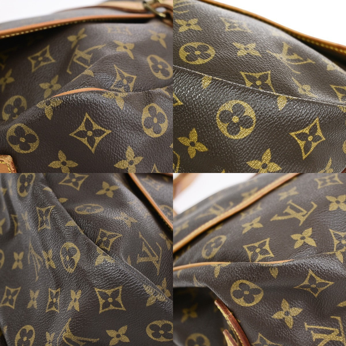 LOUIS VUITTON Saumur 35 Shoulder Bag Monogram Leather BN France M42254 77CB043