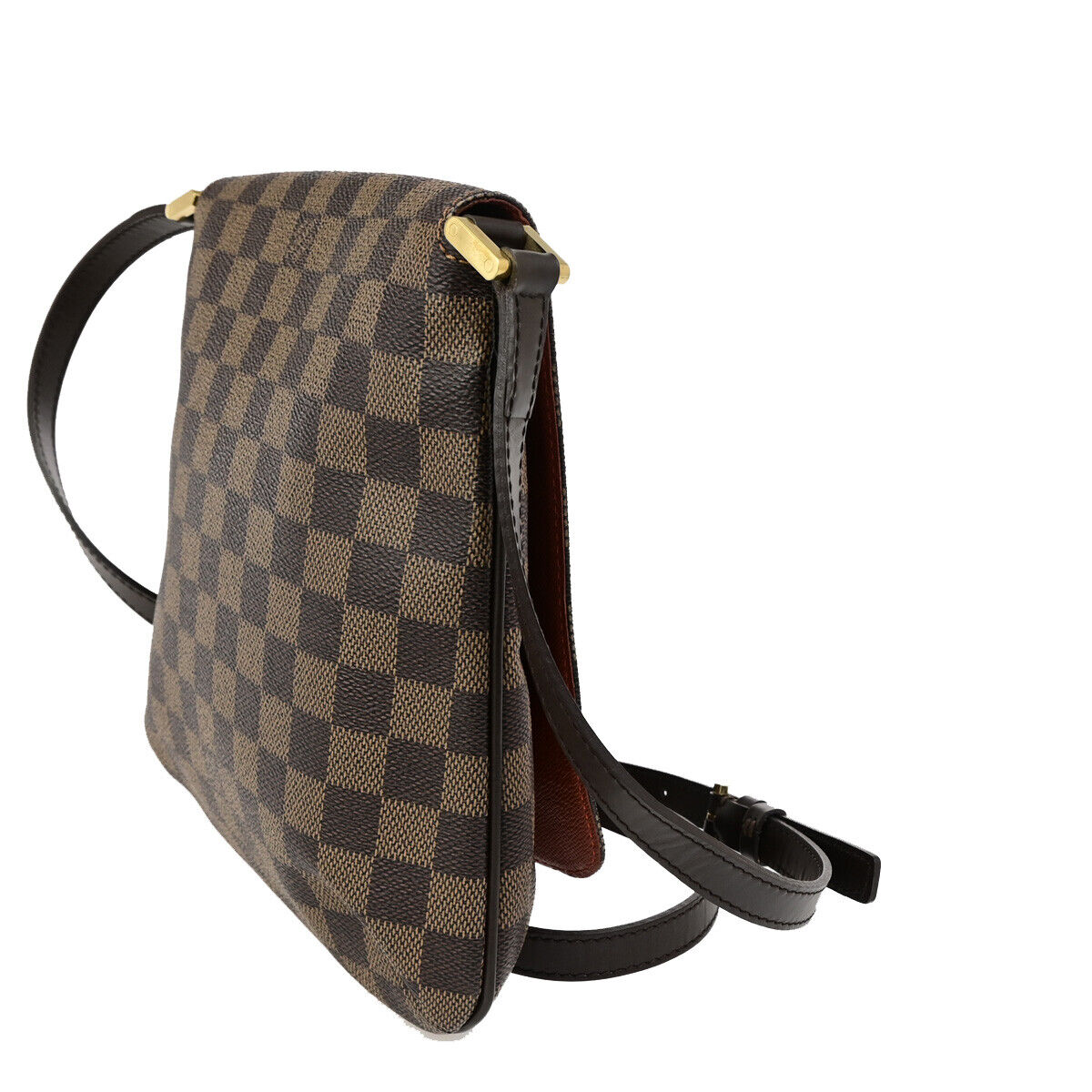 LOUIS VUITTON Musette Shoulder Bag Damier Ebene Leather Brown N51302  90SJ504