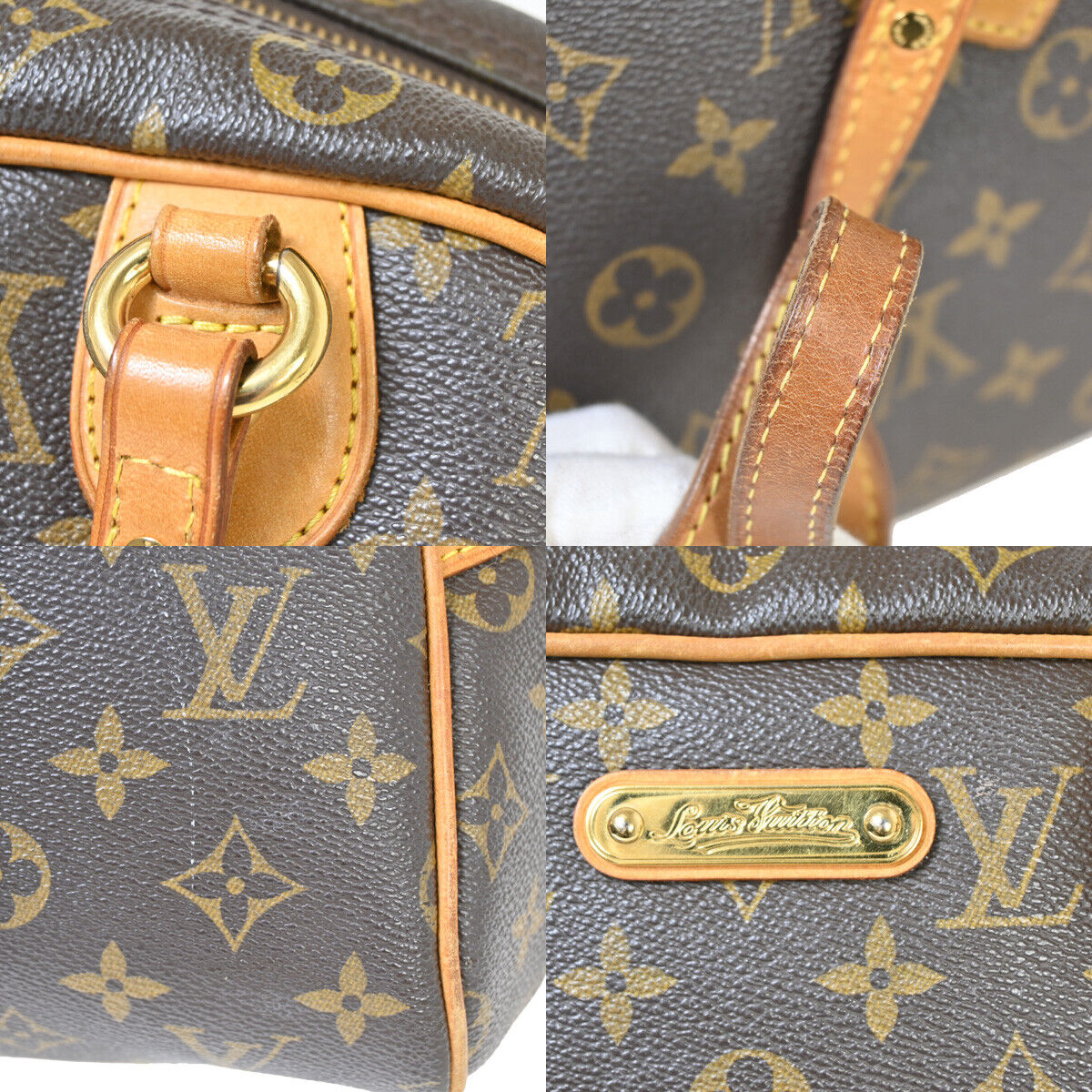 LOUIS VUITTON Montorgueil PM Shoulder Bag Monogram Leather Brown M95565 18YE385