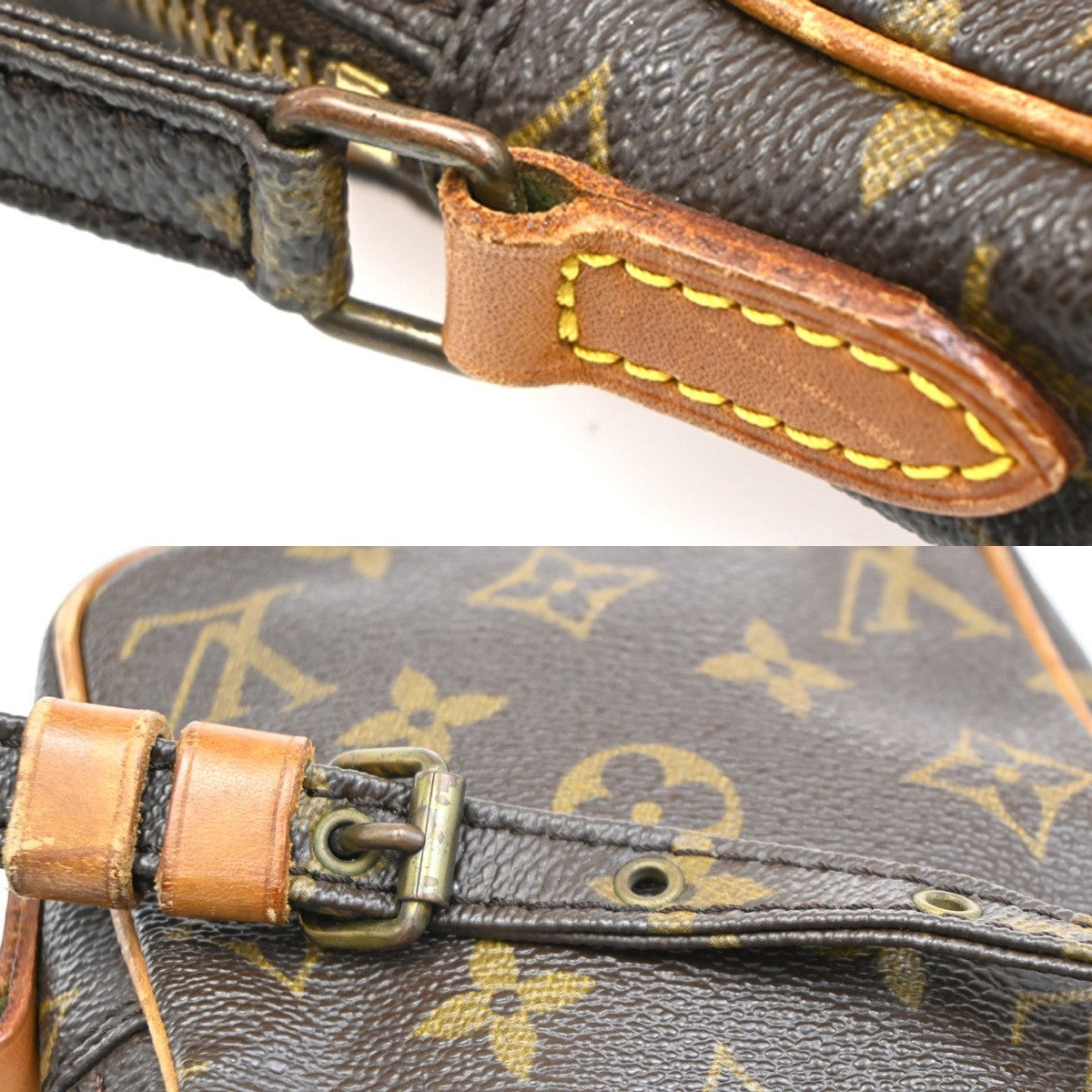 LOUIS VUITTON LV Mini Danube Shoulder Bag Monogram Leather Brown M45268 86CA475