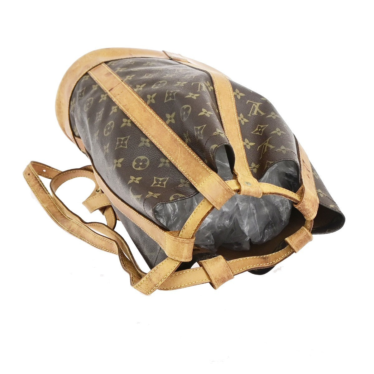 LOUIS VUITTON LV Randonnee PM Shoulder Bag Monogram Leather Brown M42243 32KD115