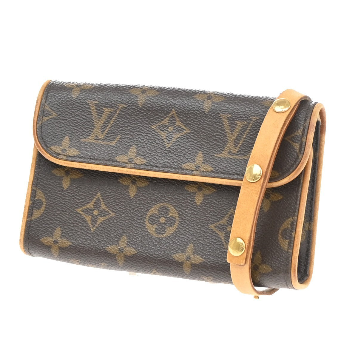 LOUIS VUITTON Pochette Florentine Bum Bag  Monogram Leather Brown M51855 31SA104