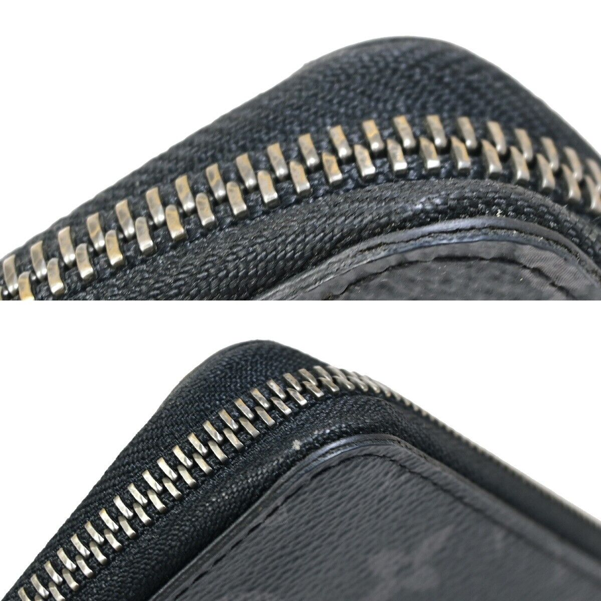 LOUIS VUITTON Zippy Wallet Vertical Monogram Eclipse Leather BK M62295 81FA615