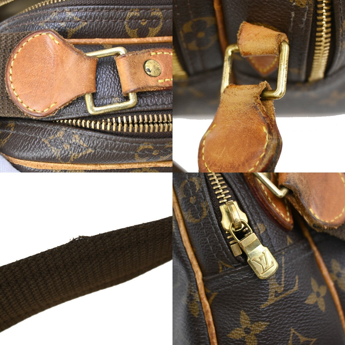 LOUIS VUITTON Reporter PM Crossbody Shoulder Bag Monogram Leather M45254 67EE752