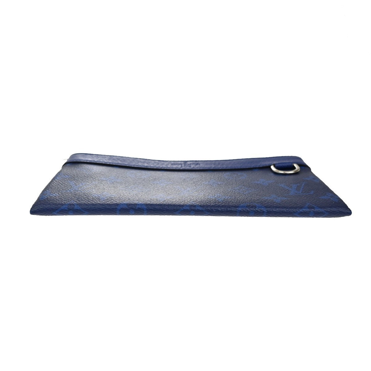 LOUIS VUITTON Pochette Discovery PM Pouch Wallet Taigarama Blue M30278 70KB363