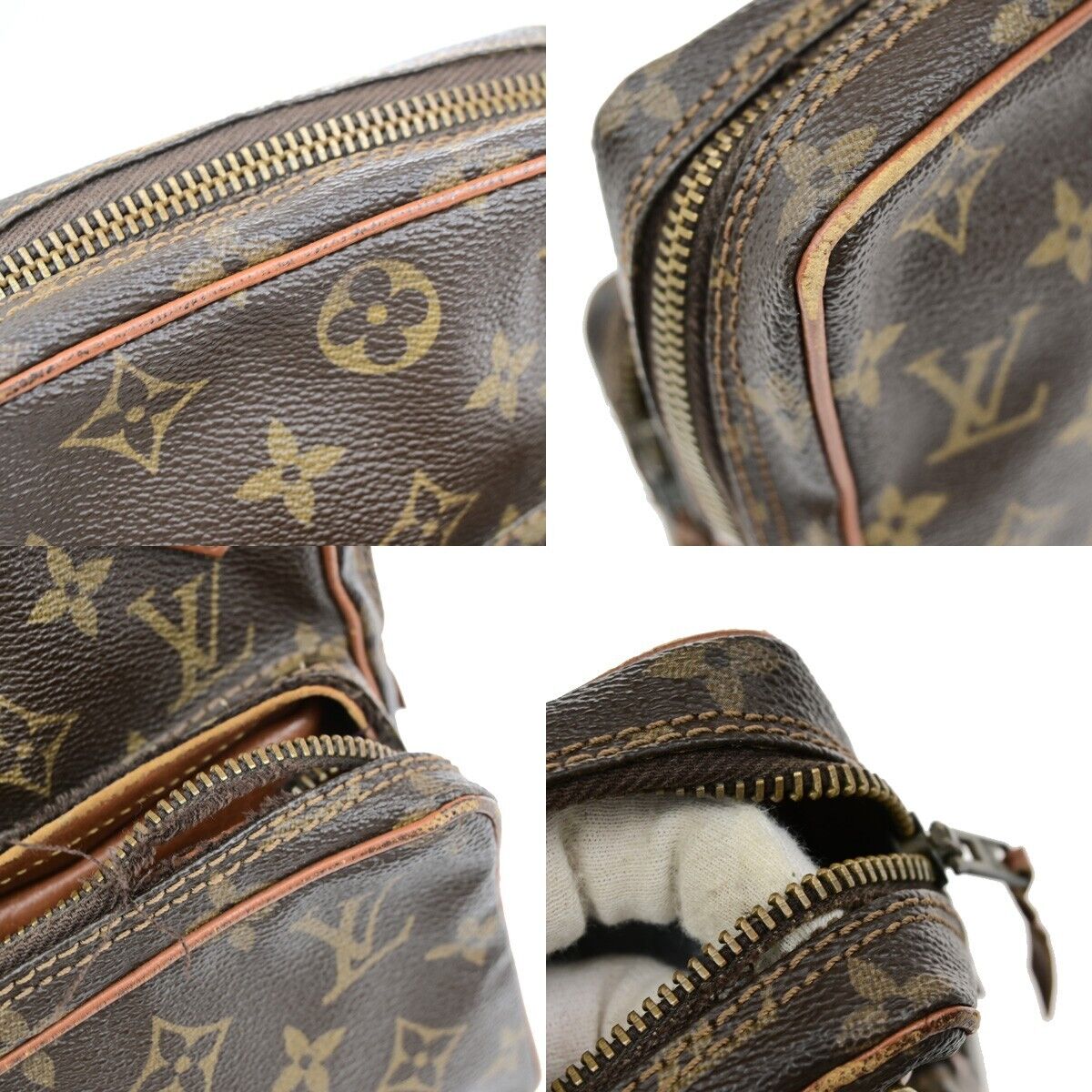 LOUIS VUITTON Mini Amazon Shoulder Bag Monogram Leather Brown M45238 09EE016