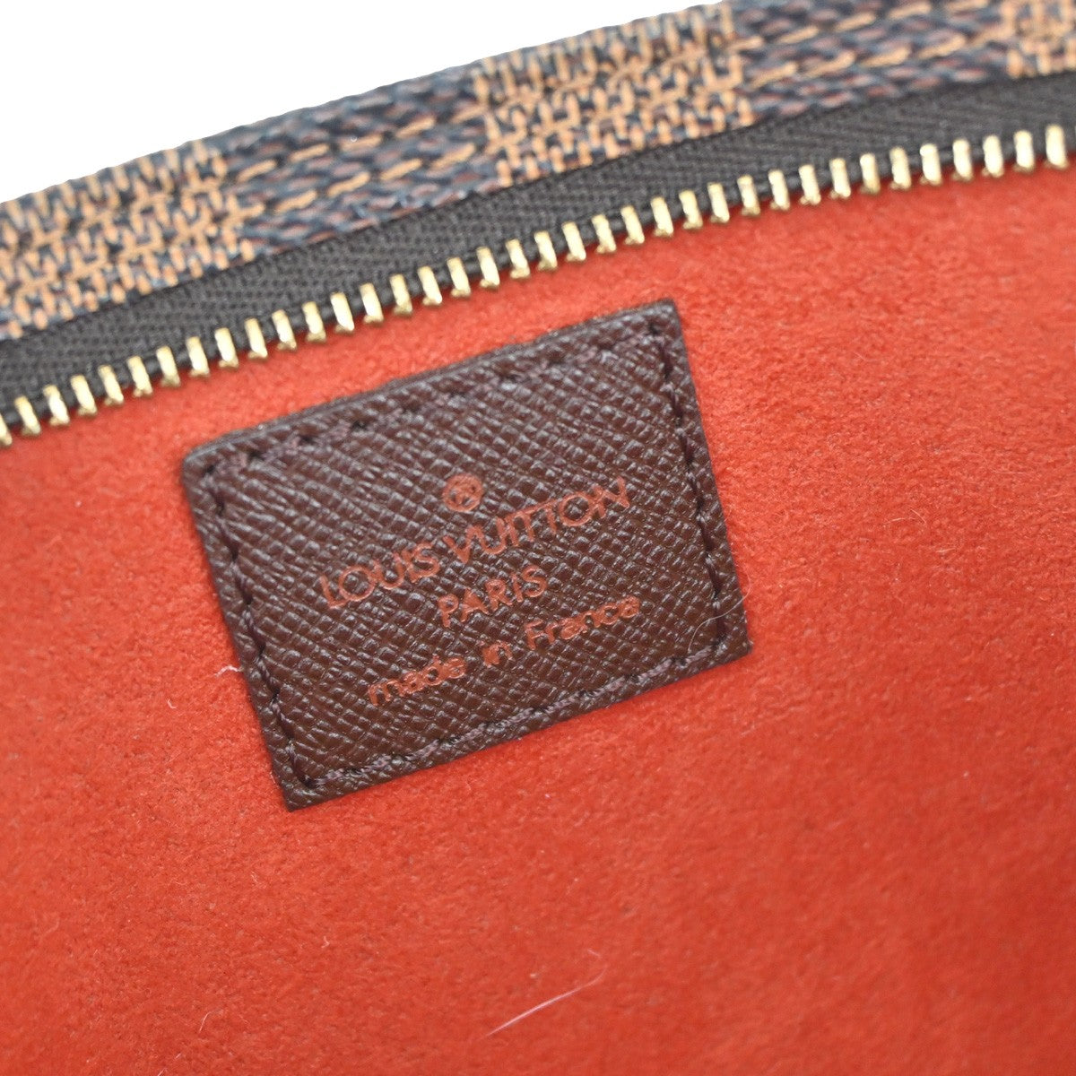 LOUIS VUITTON Marais Mini Pouch Damier Ebene Leather Brown France 04YH320