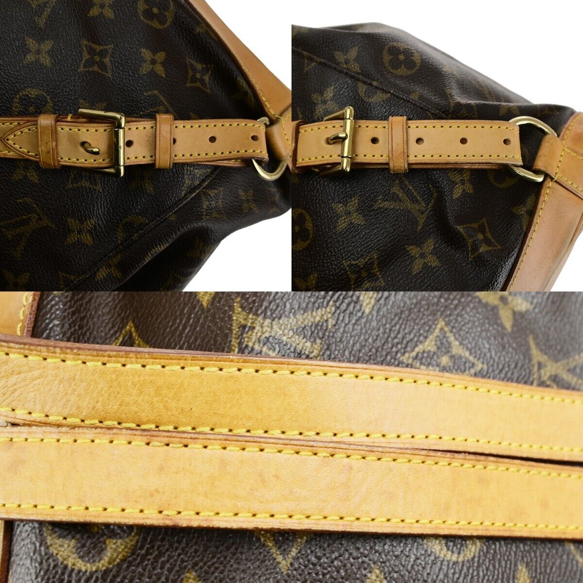 LOUIS VUITTON Montsouris MM Backpack Bag Monogram Leather Brown M51136 79SJ596
