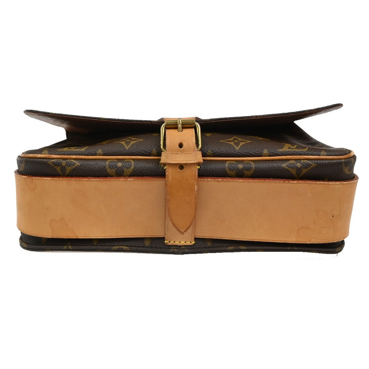 LOUIS VUITTON Cartouchiere GM Shoulder Bag Monogram Leather Brown M51252 77CA744
