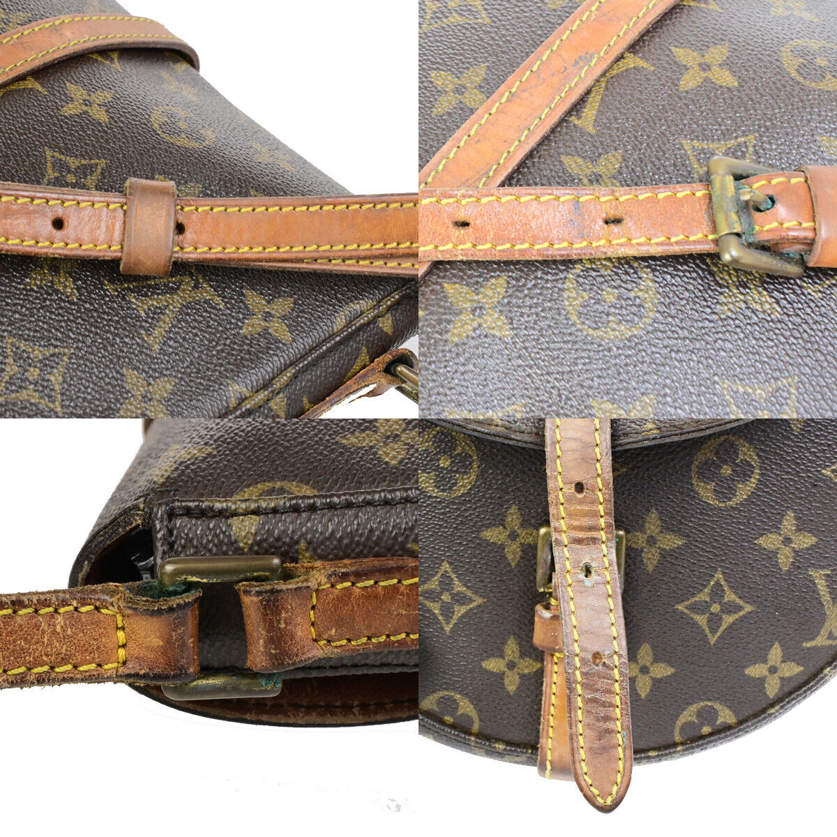 LOUIS VUITTONI Chantilly MM Shoulder Bag Monogram Leather Brown M51233 61SJ537