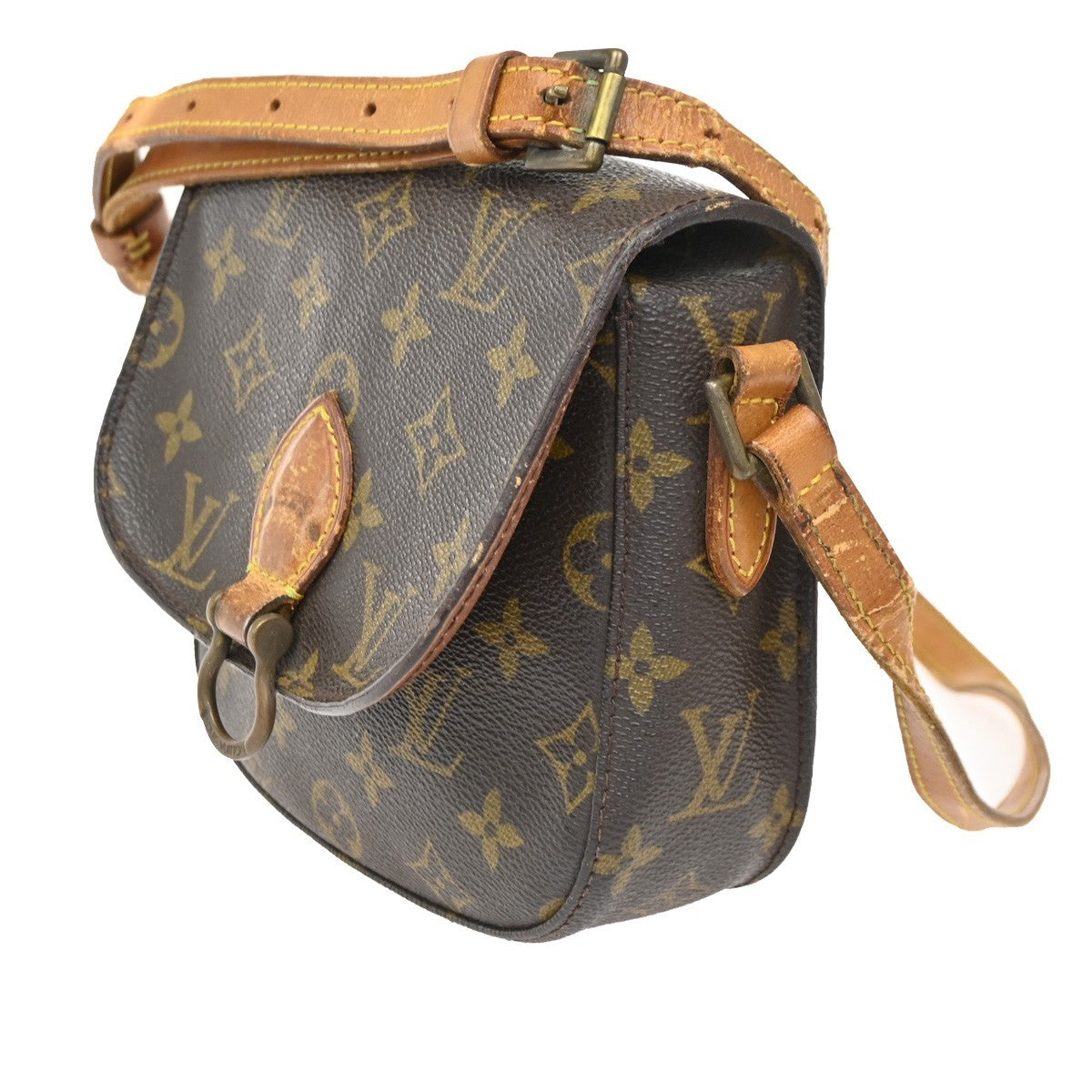 LOUIS VUITTON Mini Saint Cloud Shoulder Bag Monogram Leather BN M51244 64ZA075