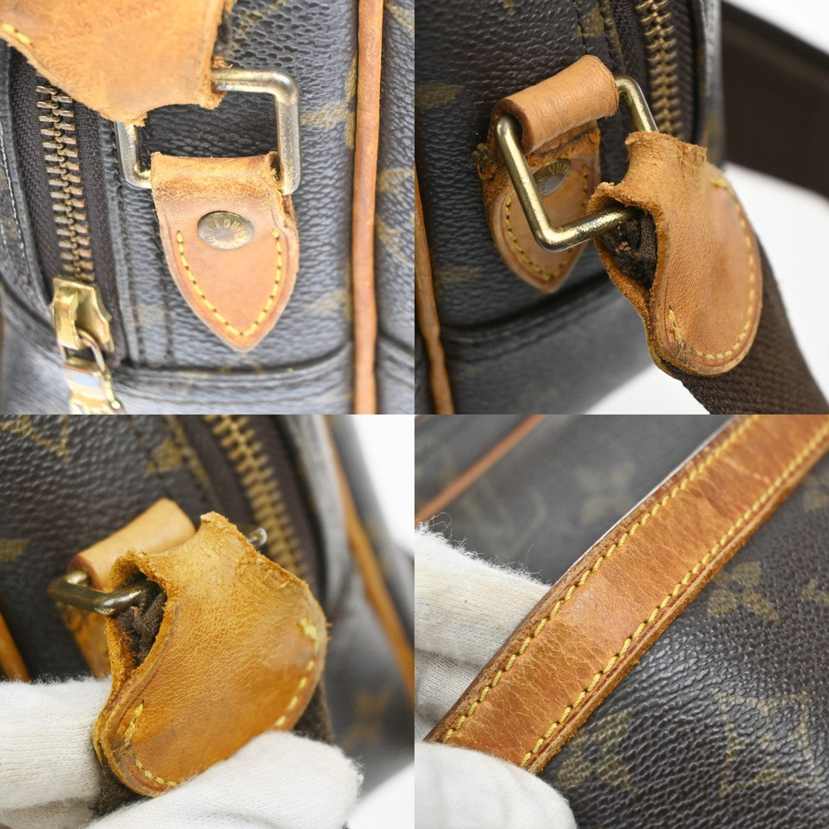 LOUIS VUITTON Reporter PM Crossbody Shoulder Bag Monogram Leather M45254 38SA041