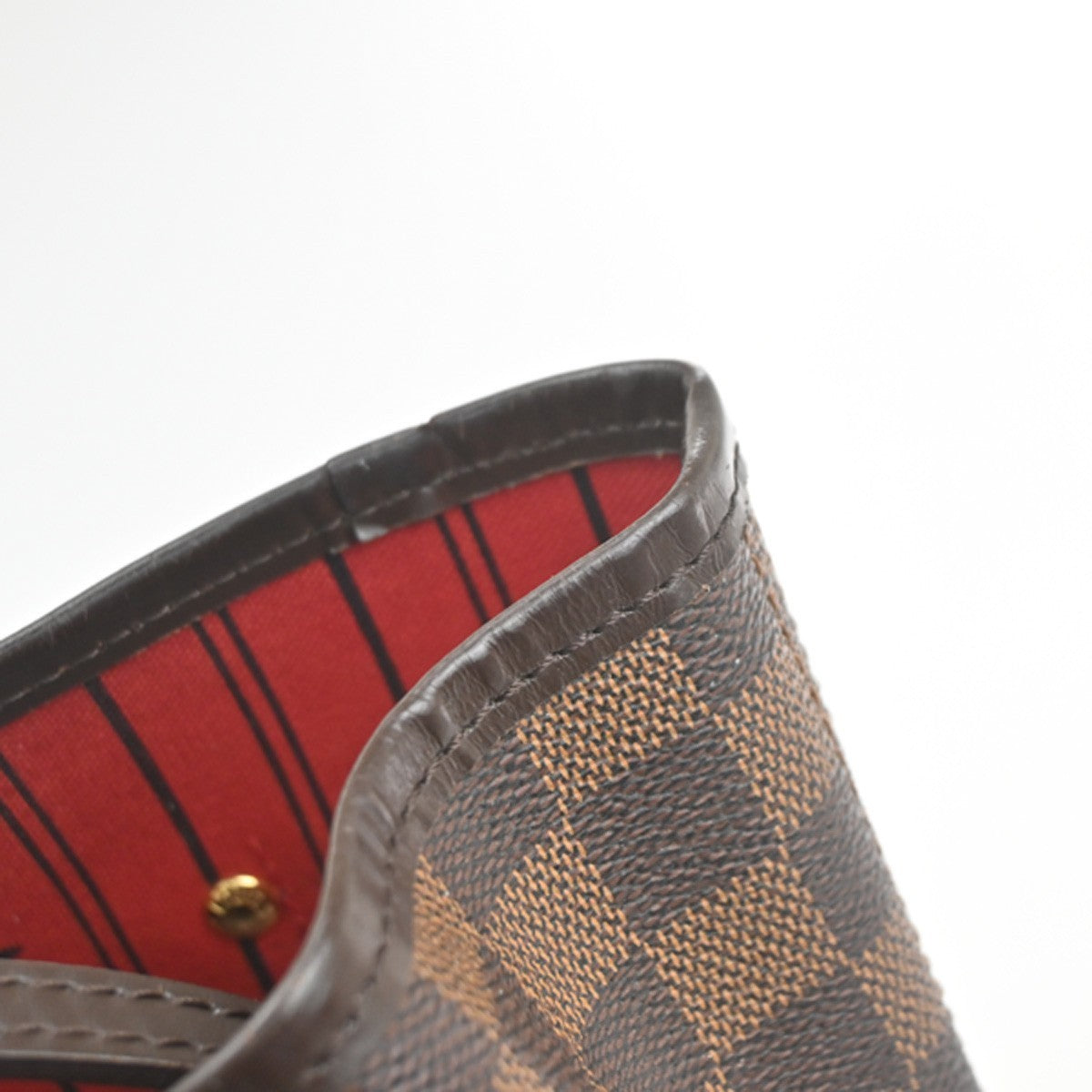 LOUIS VUITTON Neverfull MM Shoulder Tote Bag Damier Leather Brown N51105 21KC724