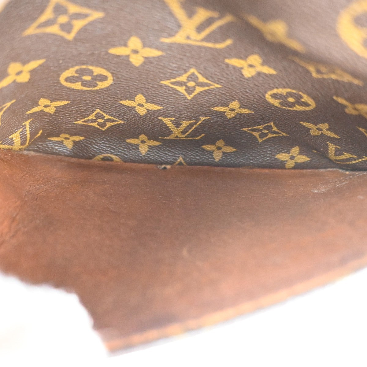 LOUIS VUITTON Petit Marceau Shoulder Bag Monogram Leather Brown M40264 62KB832