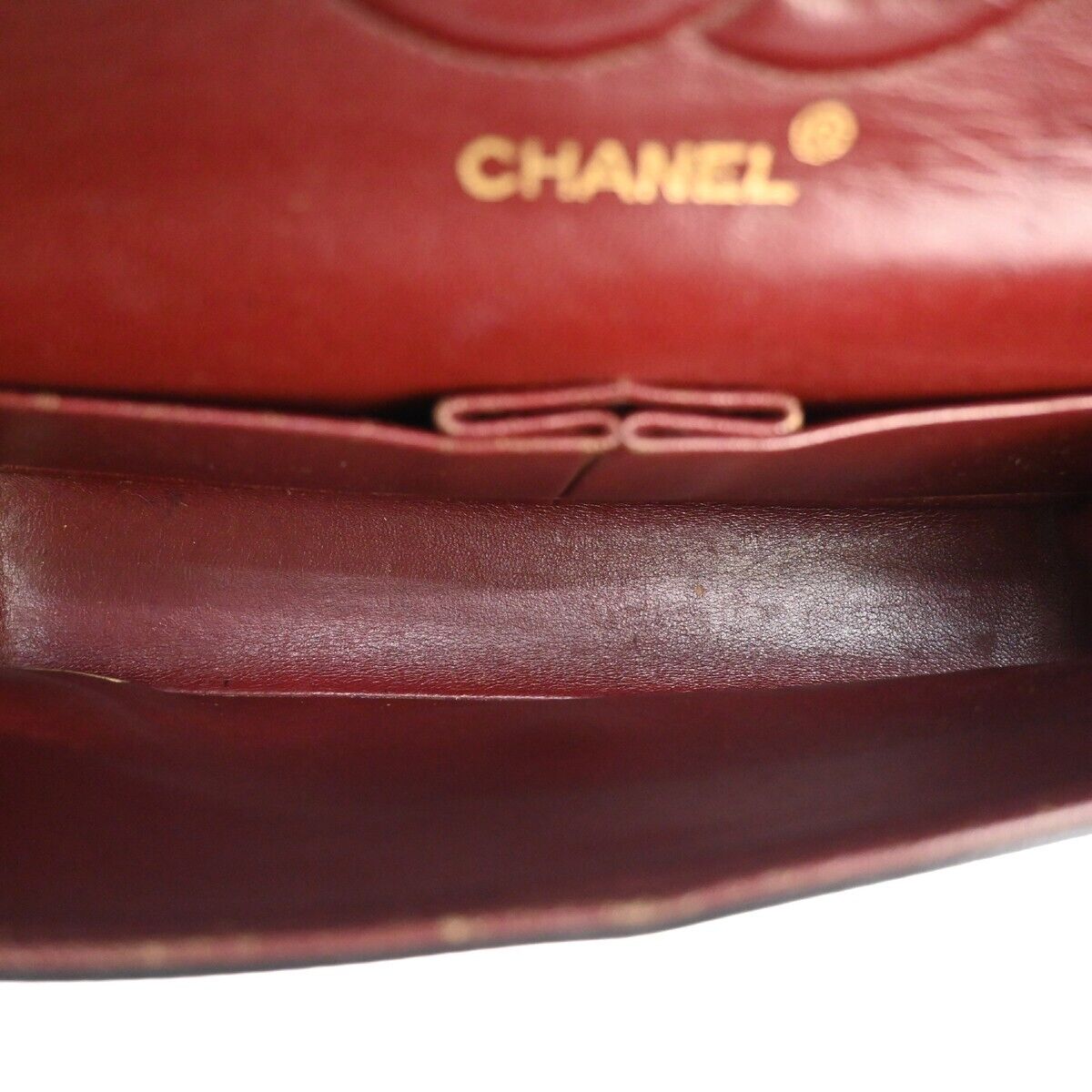 CHANEL CC Matelasse 25 Double Flap Chain Shoulder Bag Leather Black GHW 898RJ228