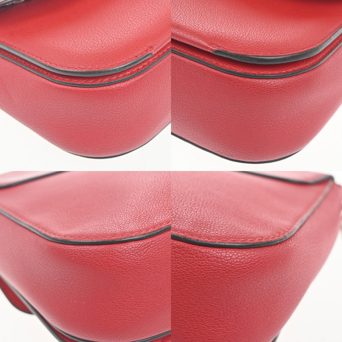 LOUIS VUITTON Very Messenger 2way Shoulder Hand Bag Monogram Leather Red 52MA426