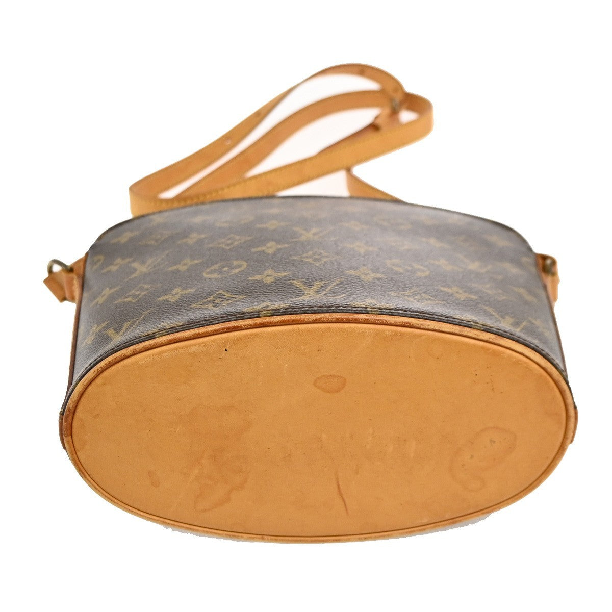 LOUIS VUITTON Logo Drouot Shoulder Bag Monogram Leather Brown M51290 79PA009