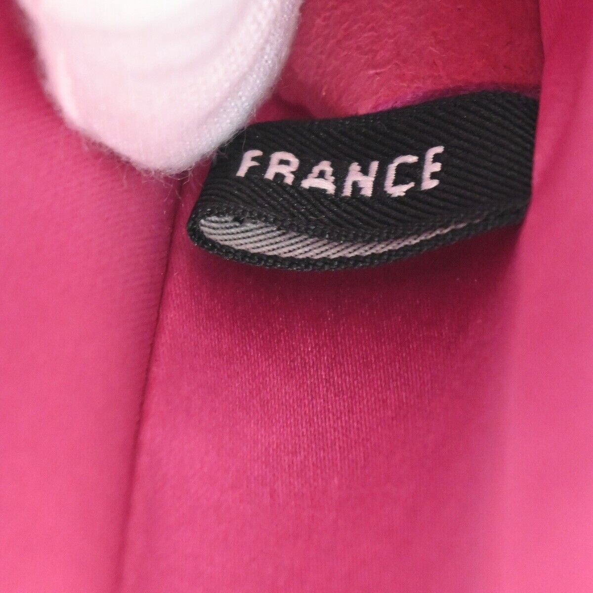 CHANEL CC Logo Chocolate Bar Chain Shoulder Bag Leather Magenta France 325RH263