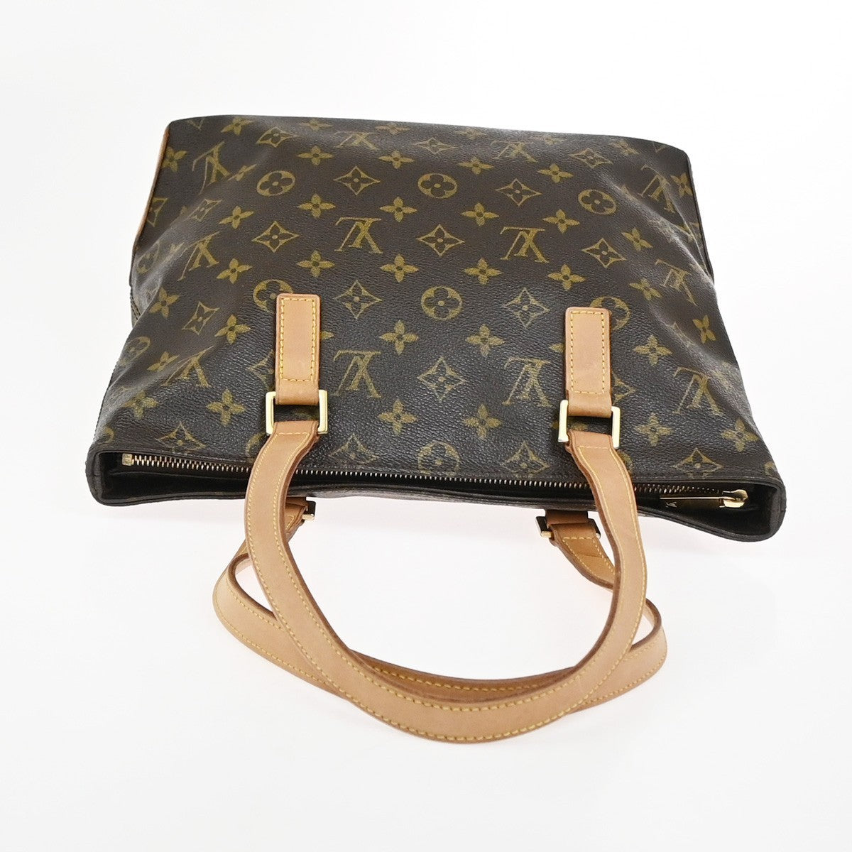 LOUIS VUITTON Cabas Piano Shoulder Bag Monogram Leather Brown M51148 16YJ022
