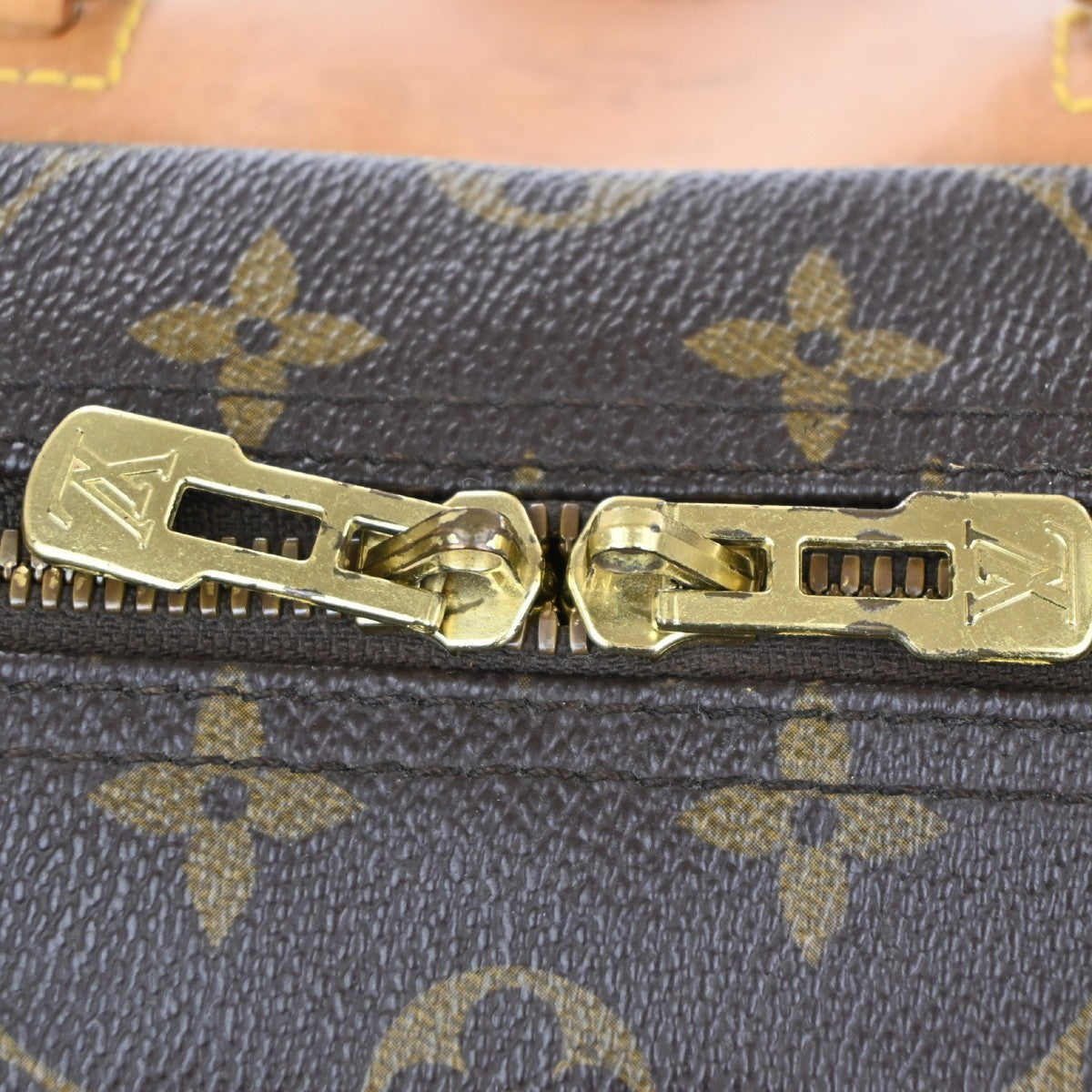 LOUIS VUITTON LV Logo Deauville Hand Bag Monogram Leather Brown M47270 82MA639