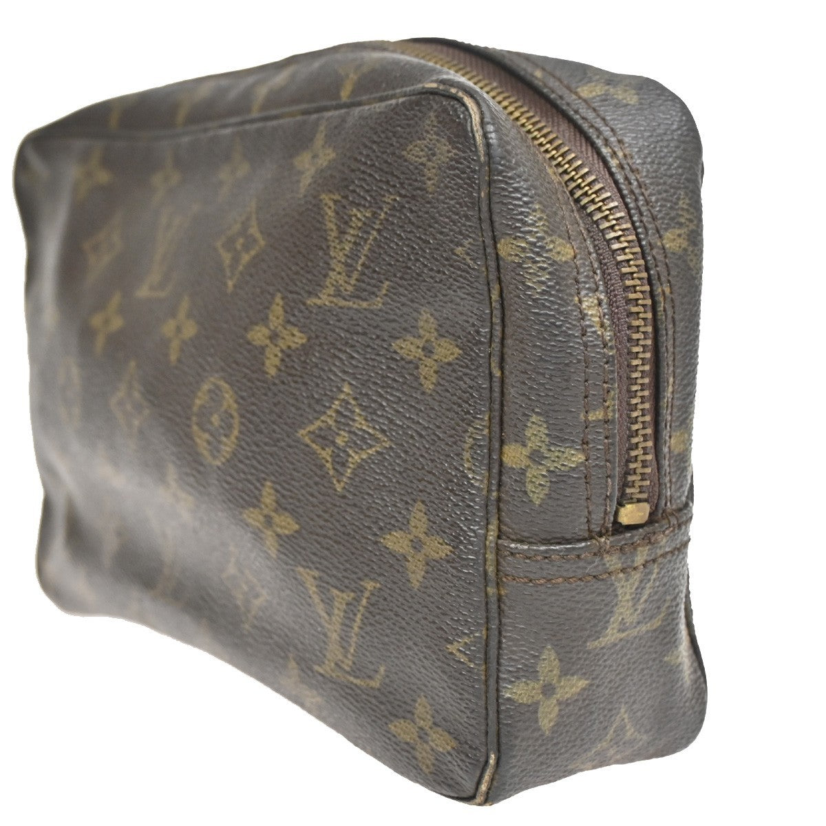 LOUIS VUITTON Trousse Toilette 23 Clutch Hand Bag Monogram Brown M47524 67CA232