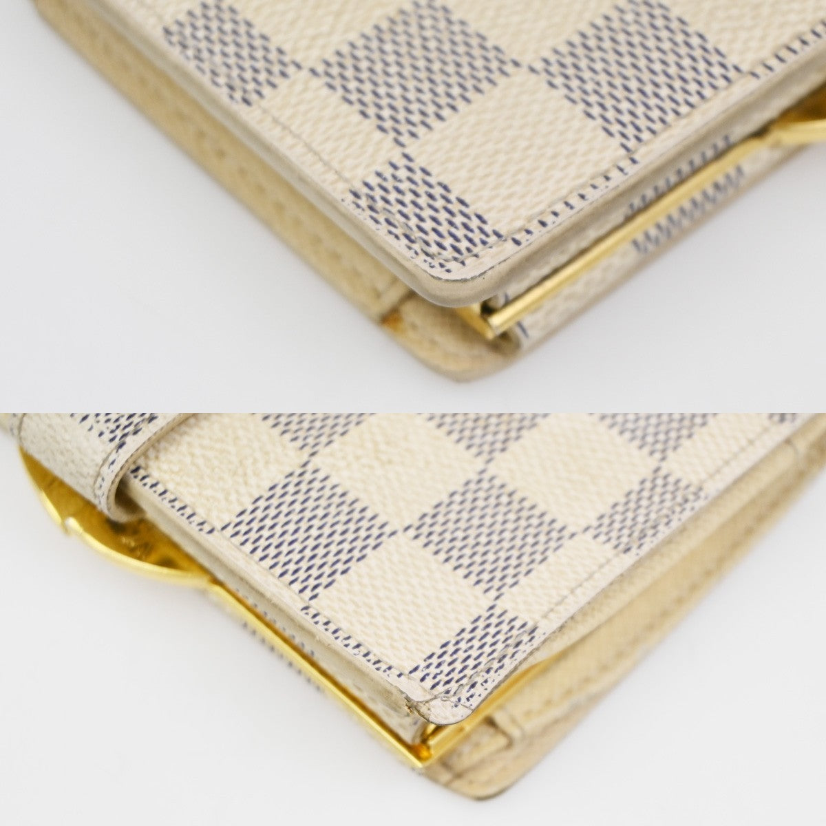 LOUIS VUITTON Portefeuille Viennois Wallet Danier Azur White N61676 01ZA131